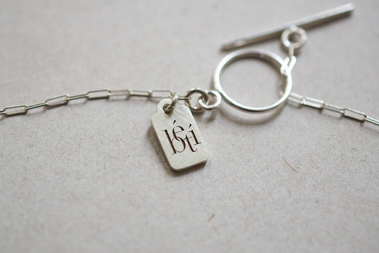 Necklace in sterling silver 50cm