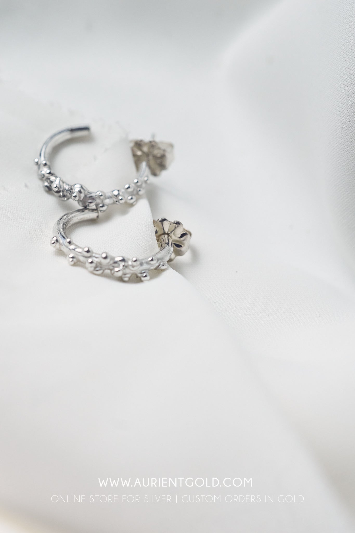 Medium Sterling Silver Hoops