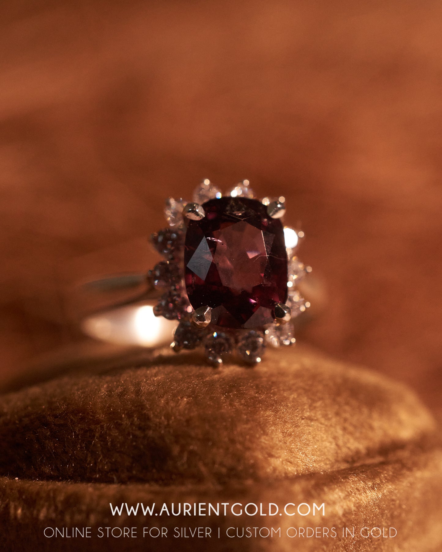 Yen Bai Spinel set in silver