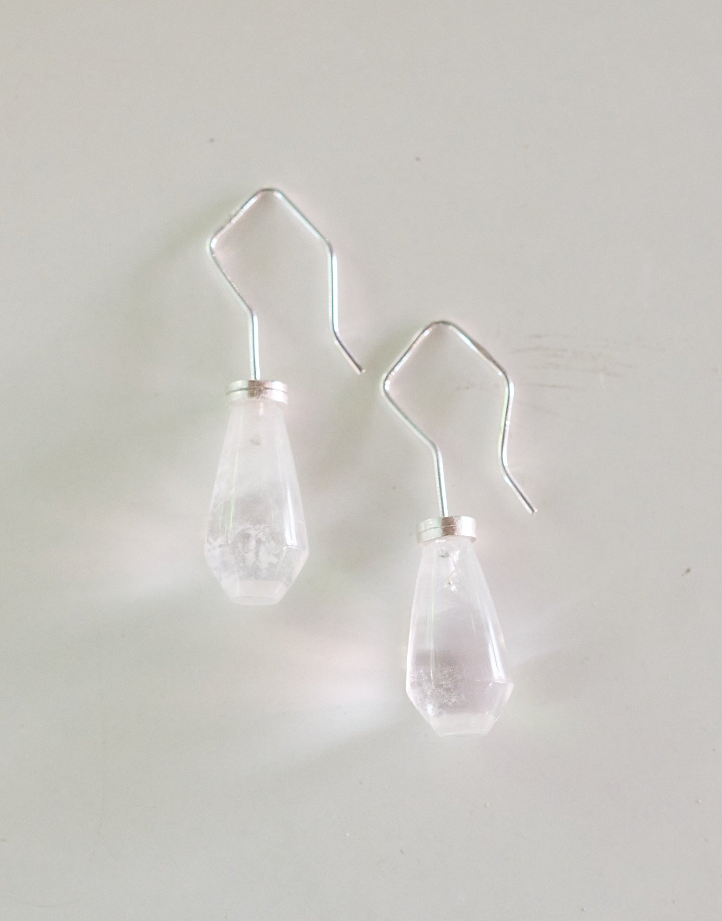 Crystal water earrings medium