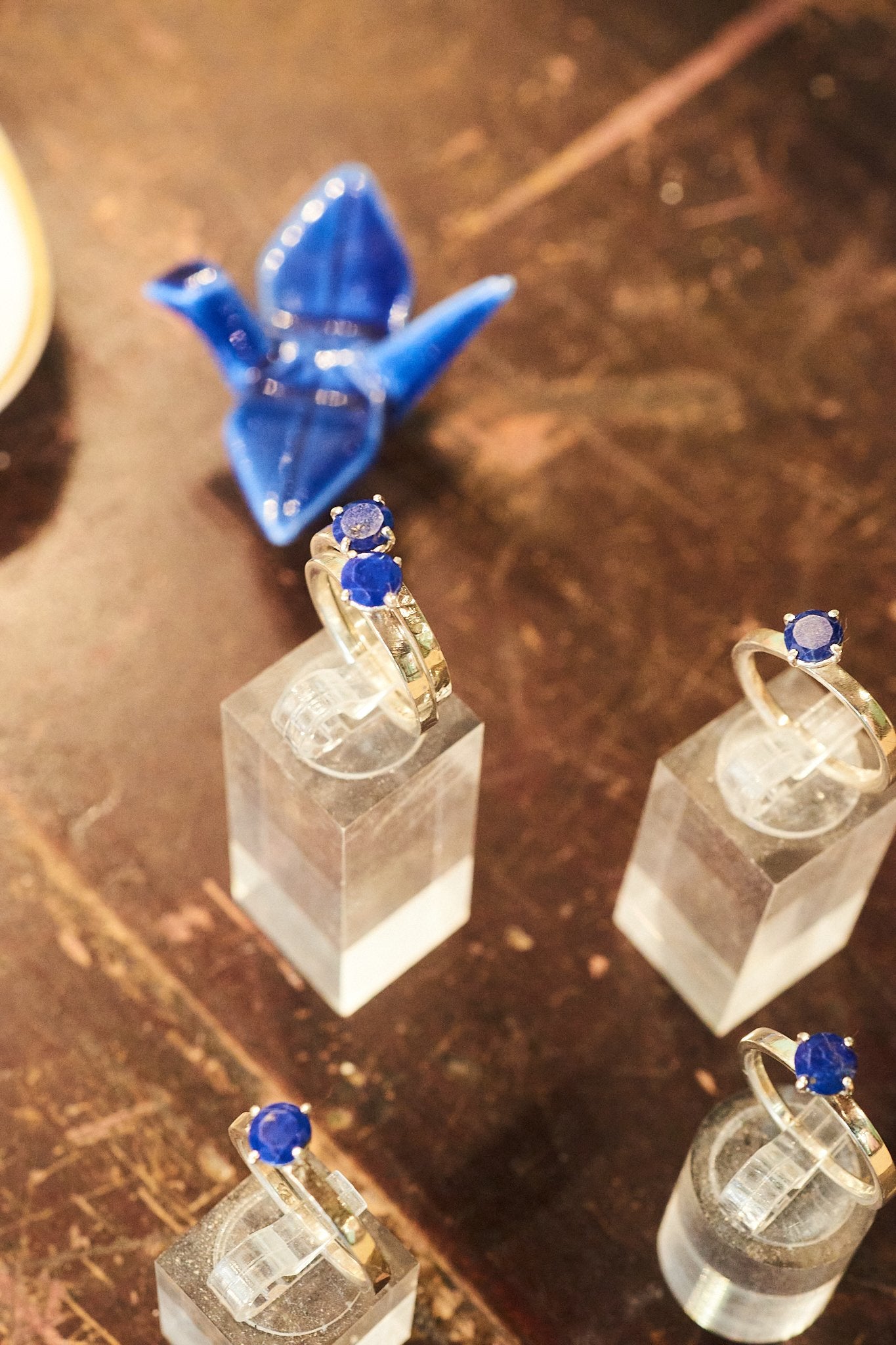 Lapis lazuli stacking ring