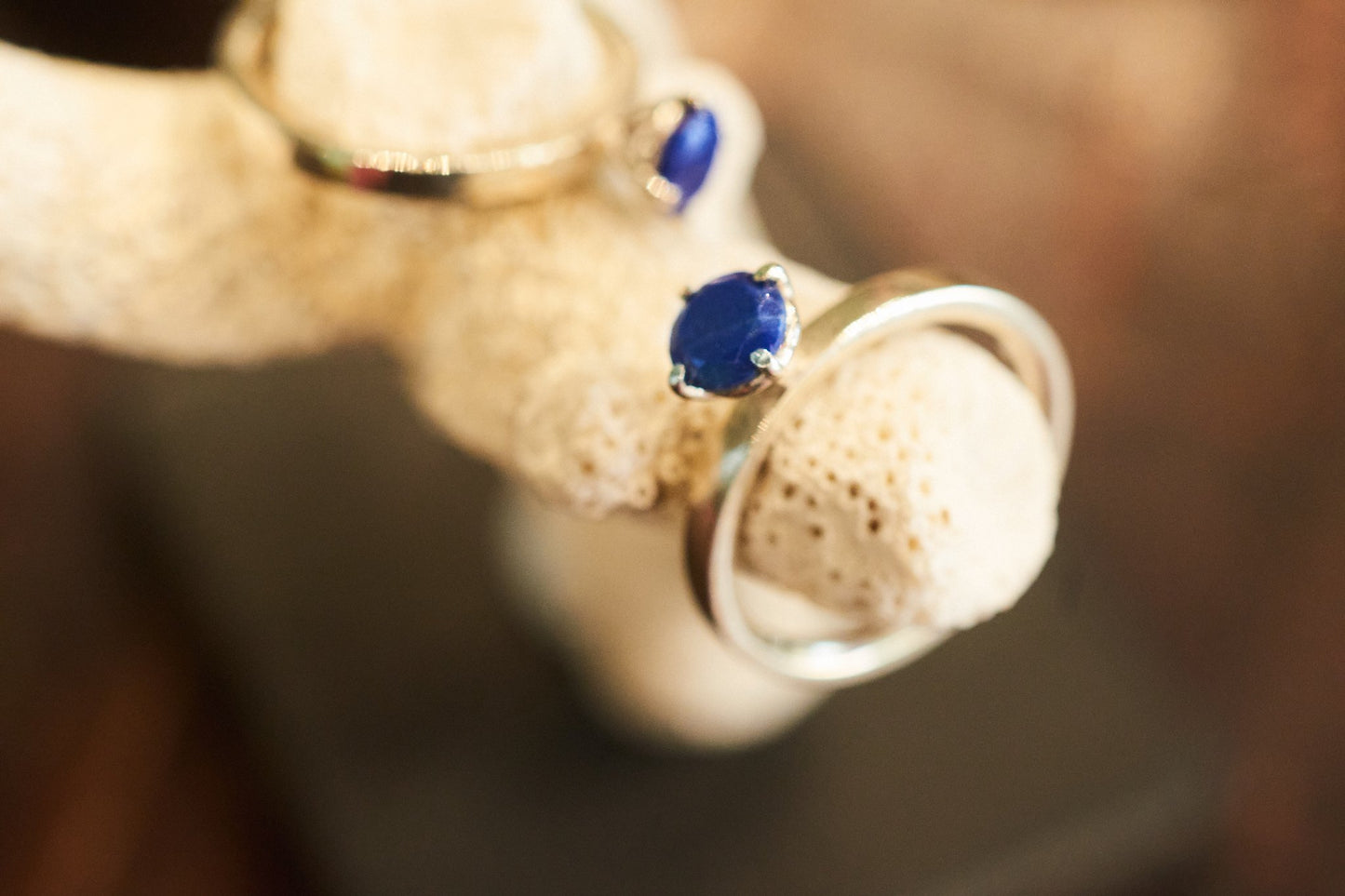 Lapis lazuli stacking ring