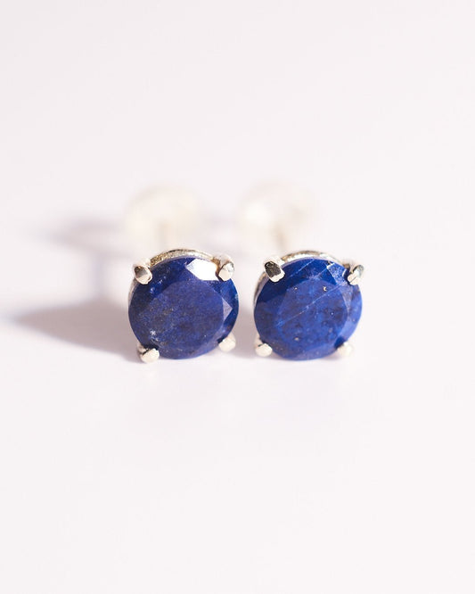 Lapis lazuli Silver Studs