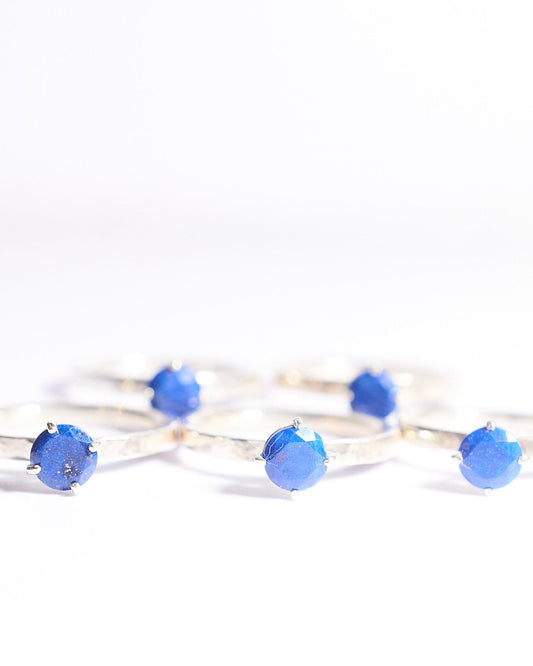 Lapis lazuli stacking ring