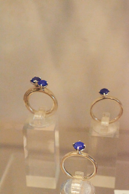 Lapis lazuli stacking ring