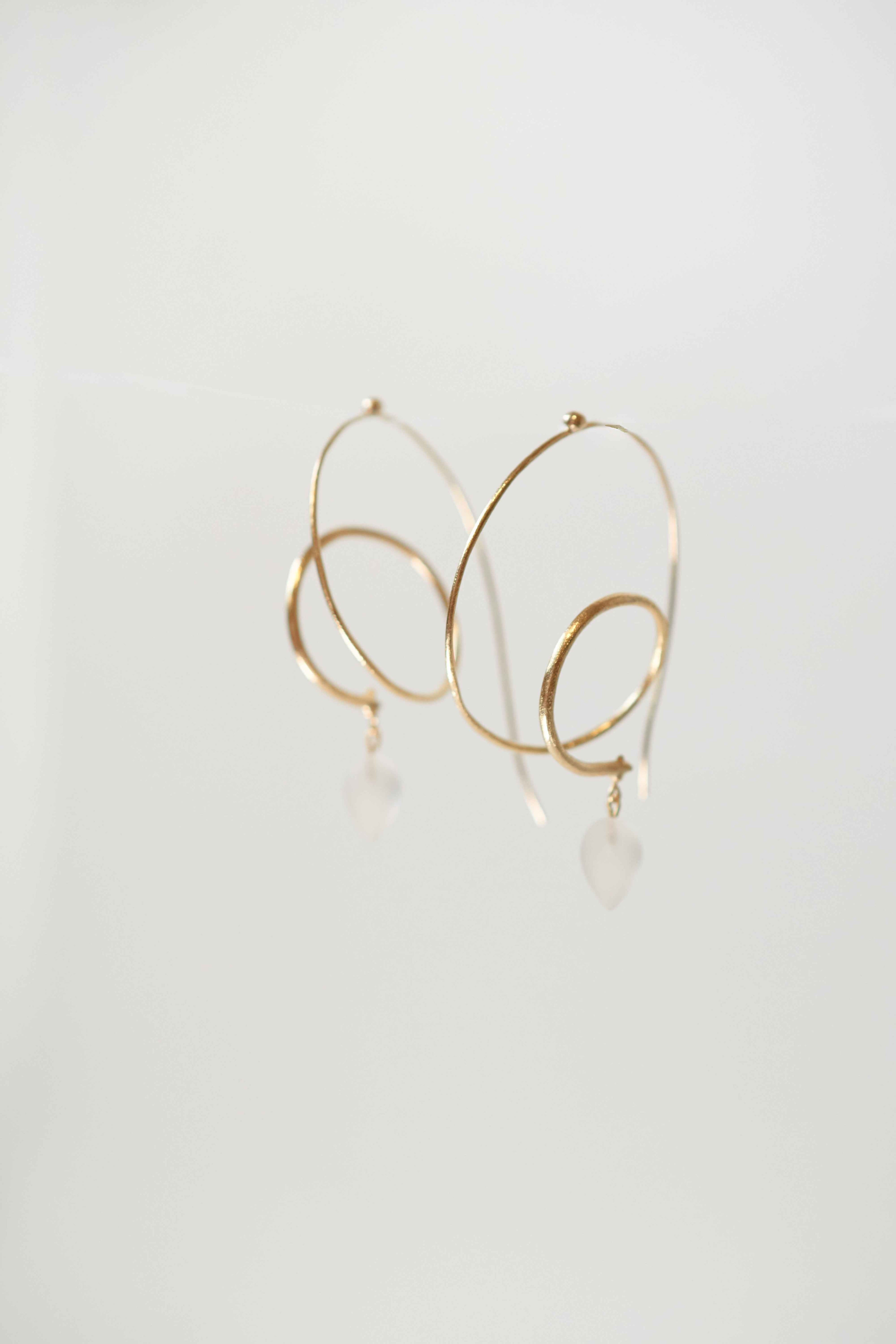 Unique hoop earrings - AURIENT GOLD
