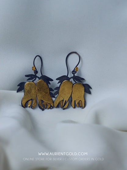 Buddhas Hand Fruit Earrings