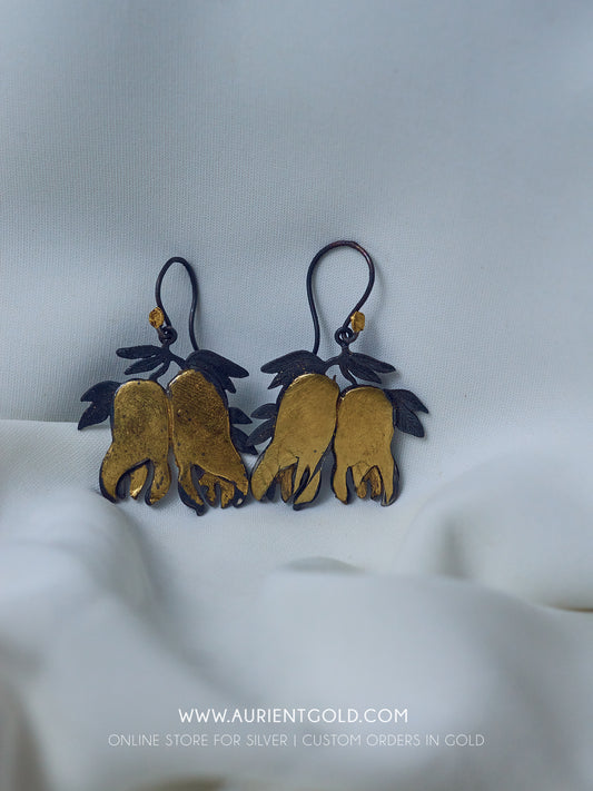 Budhas Handfruit  Earrings