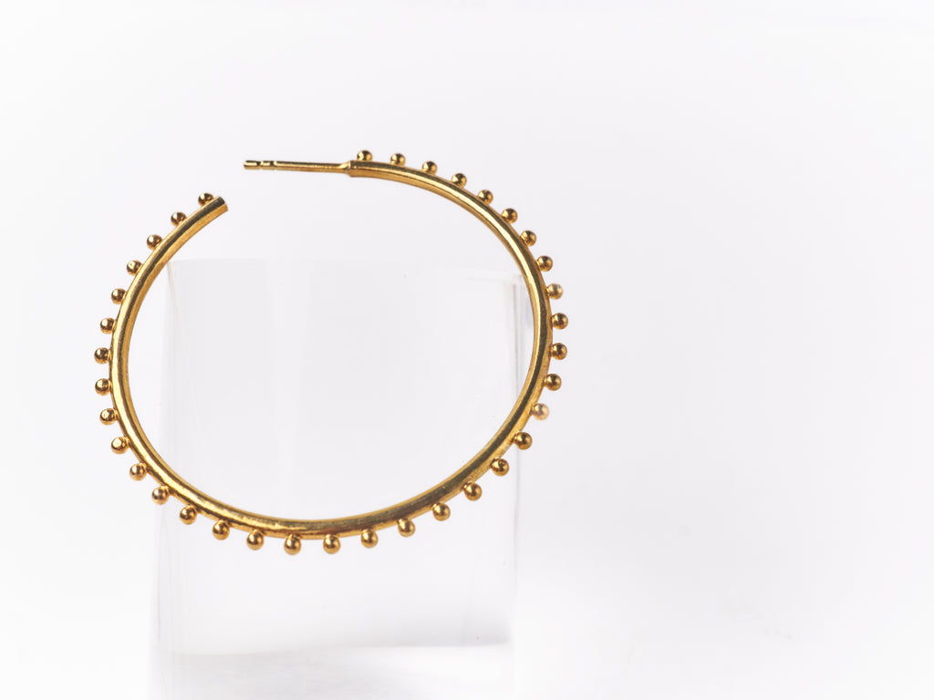 Large Gold Plated Hoops
