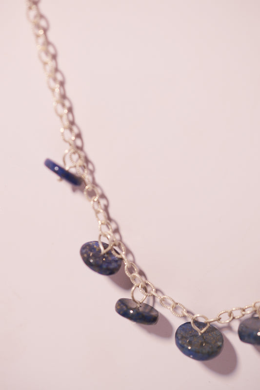 Sterling SIlver and Lapiz Lazulli Neclace