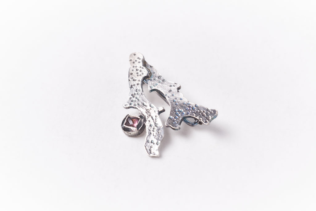 Small Coral Brooch