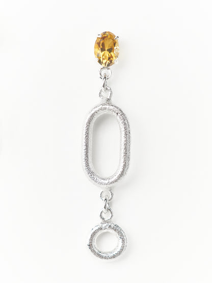 GEO Oval Dangle Earrings
