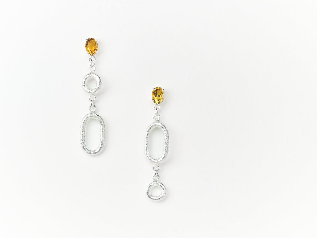 Ky Ha Oval Dangle Earrings