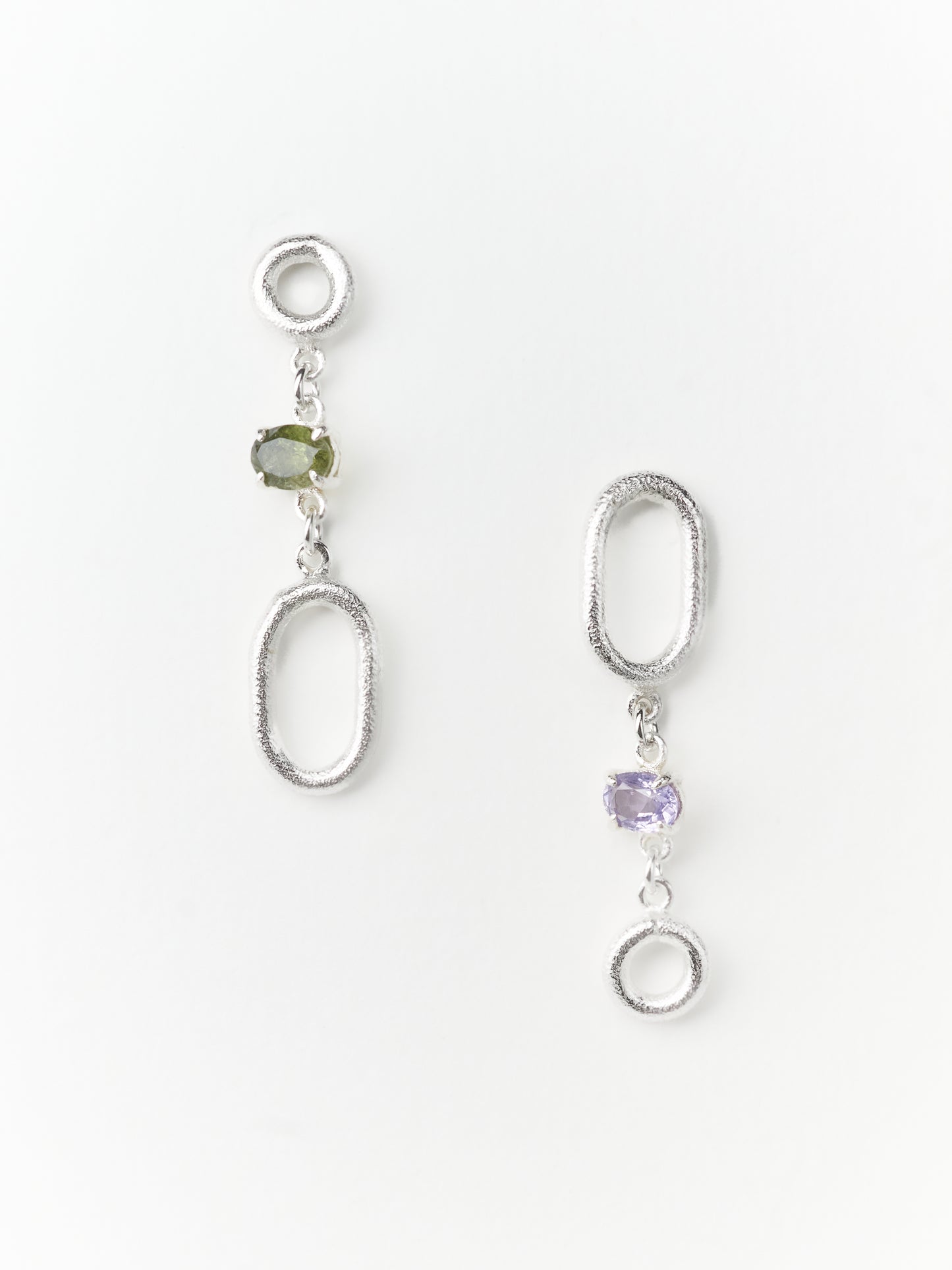 GEO Oval Dangle Earrings