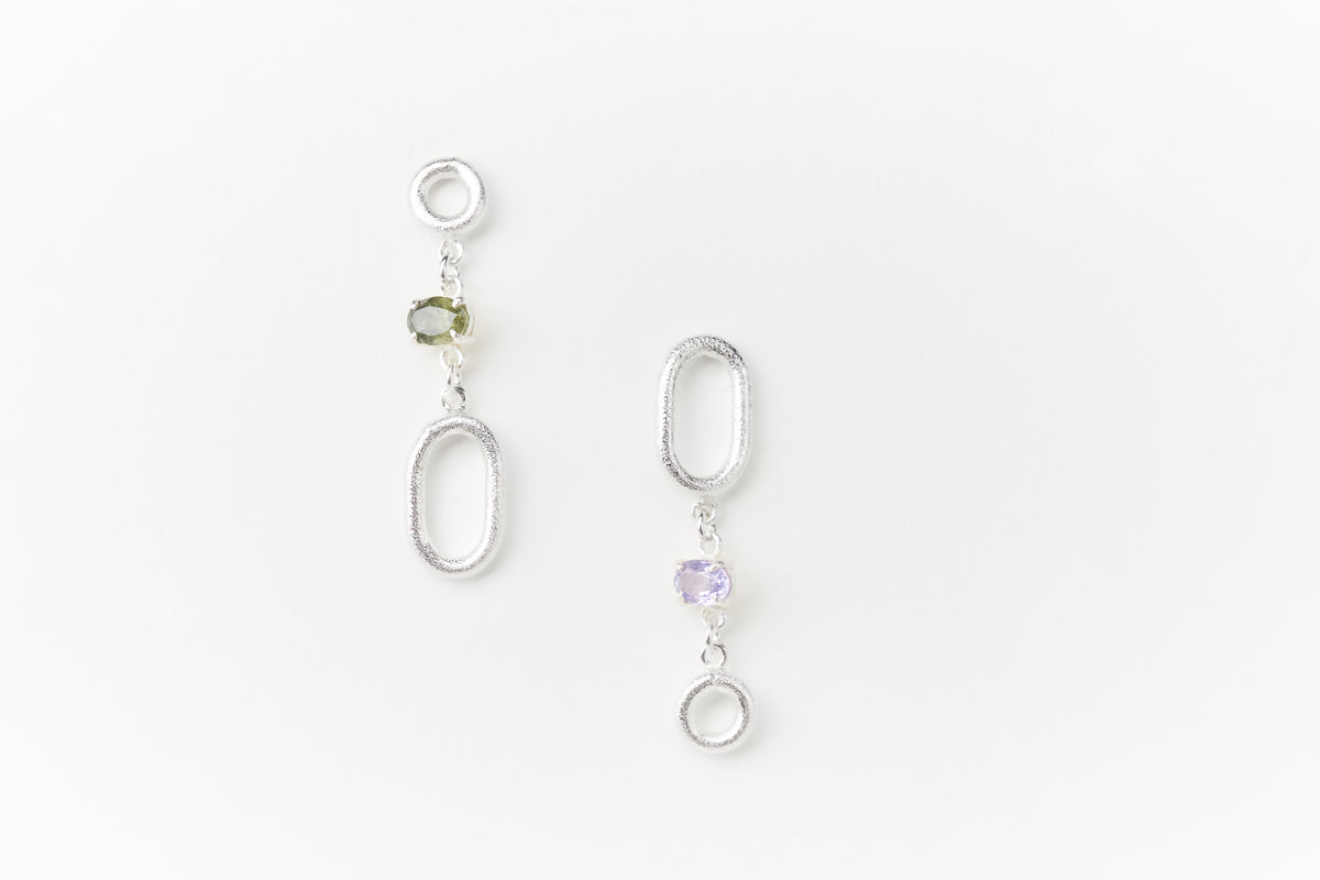 KY HA Oval Dangle Earrings