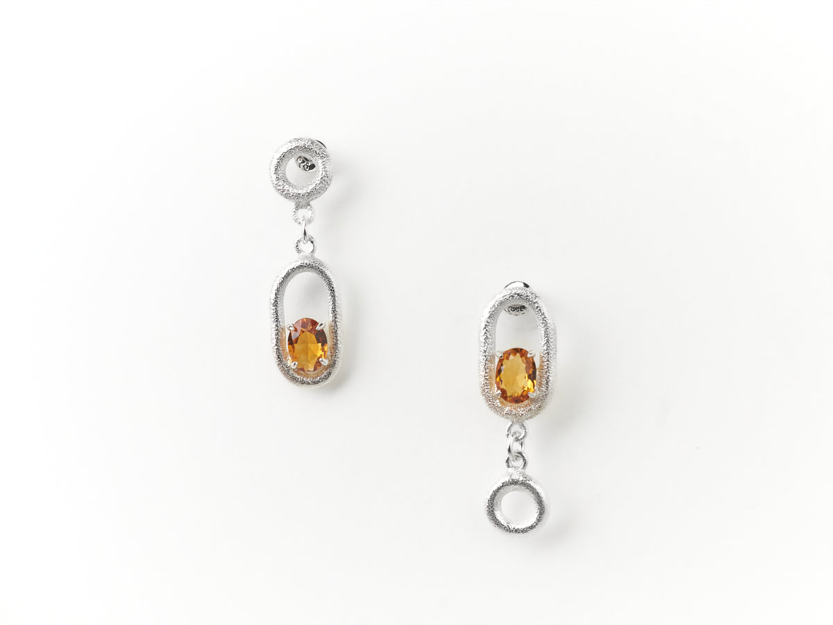 Ky Ha Oval Dangle Earrings
