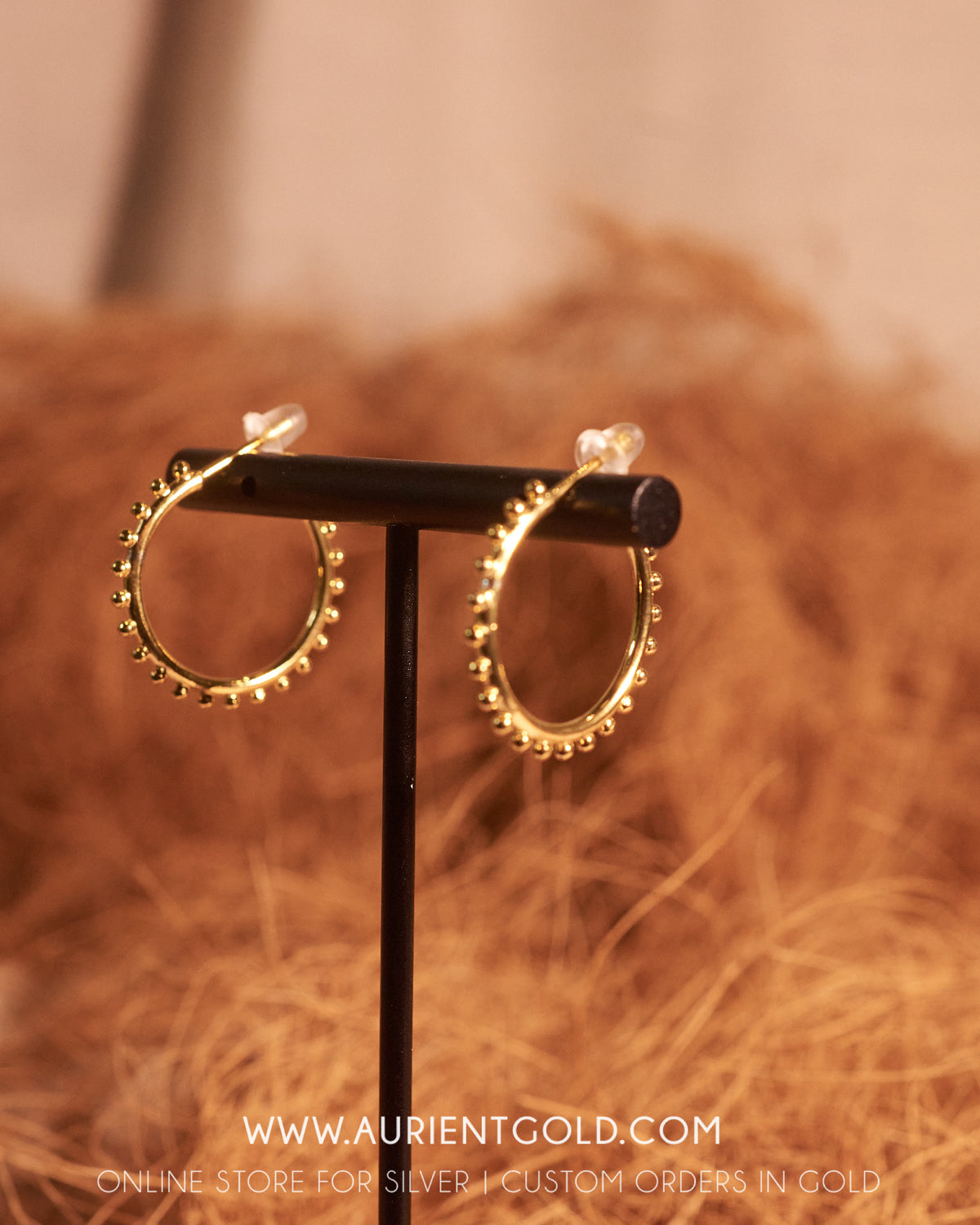 Gold Plated Medium Earrings