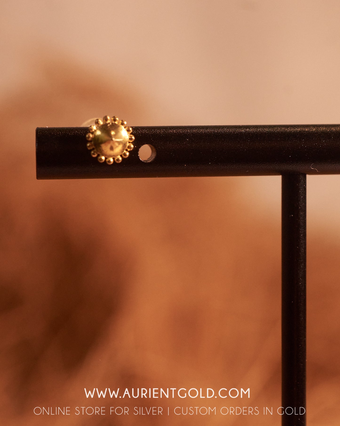 gold plated mini stud earrings