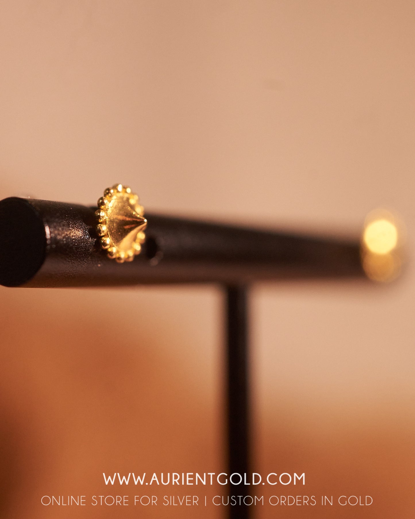 gold plated mini stud earrings