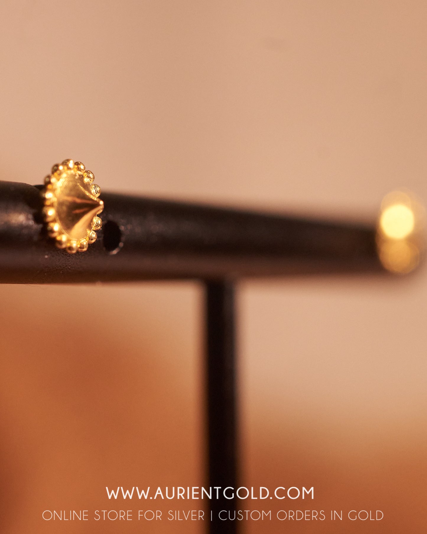gold plated mini stud earrings