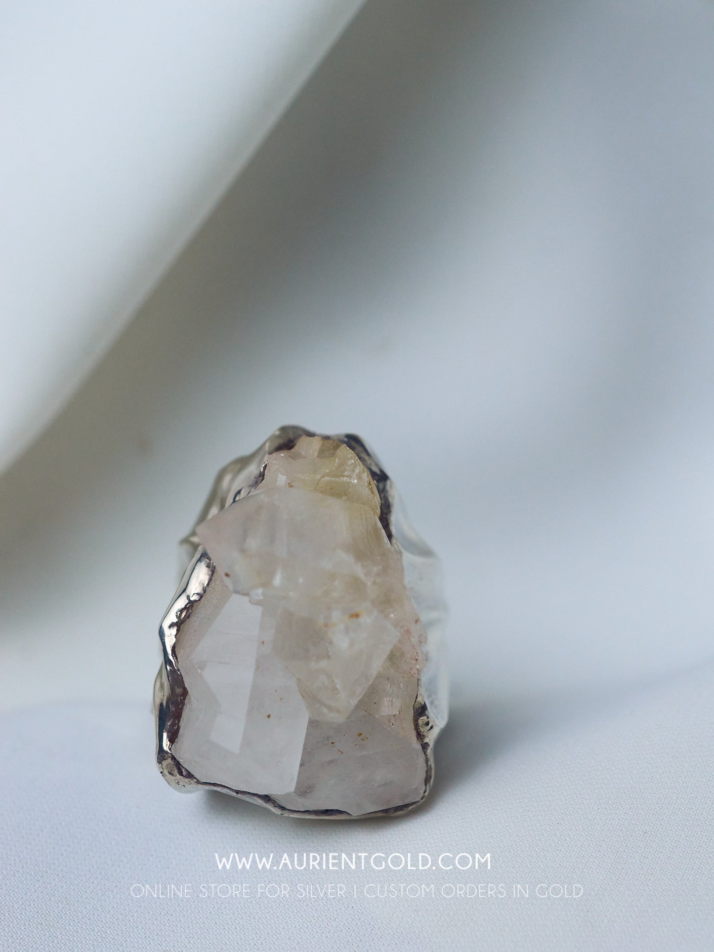 Silver Ring With Quartz
