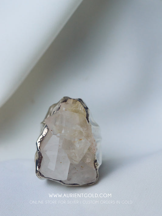 Silver Ring With Quartz