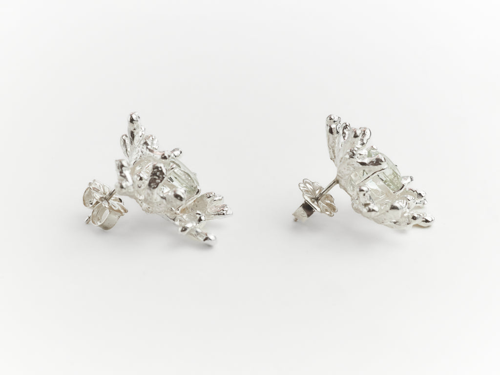 Coral Stud Earrings