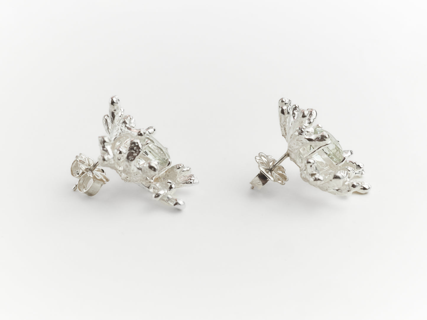 Coral Stud Earrings