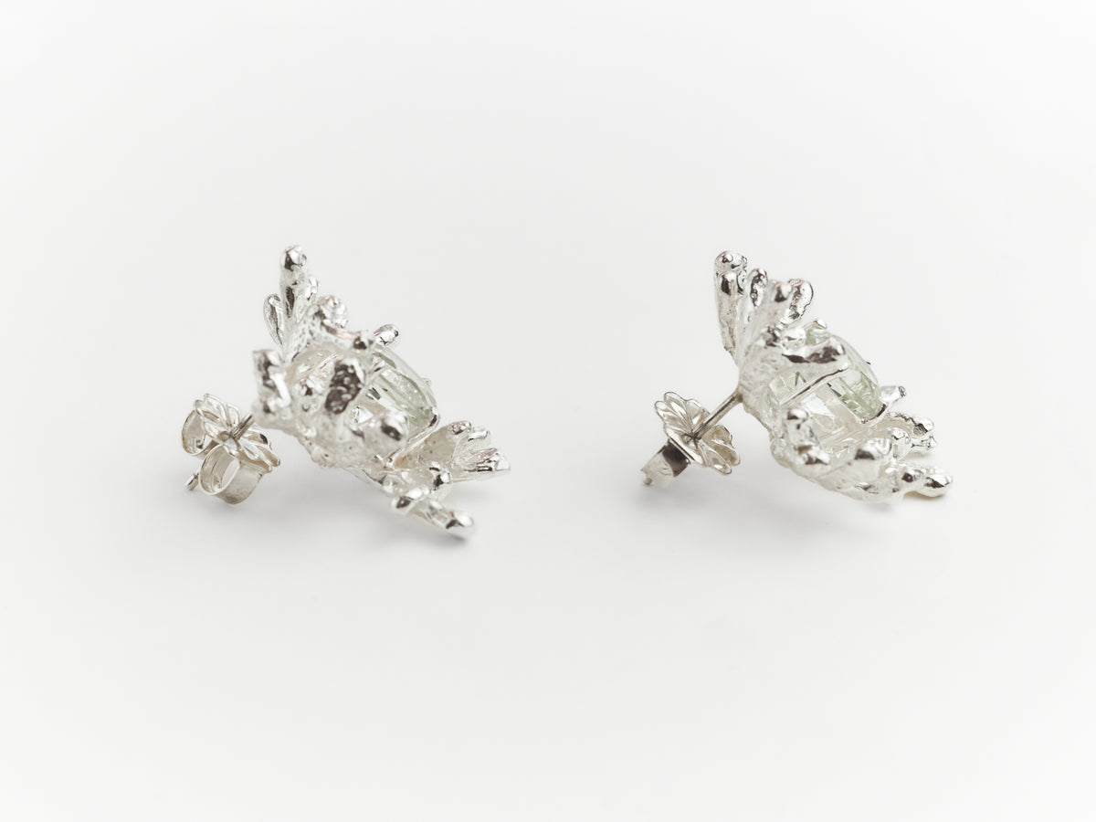 Coral Stud Earrings