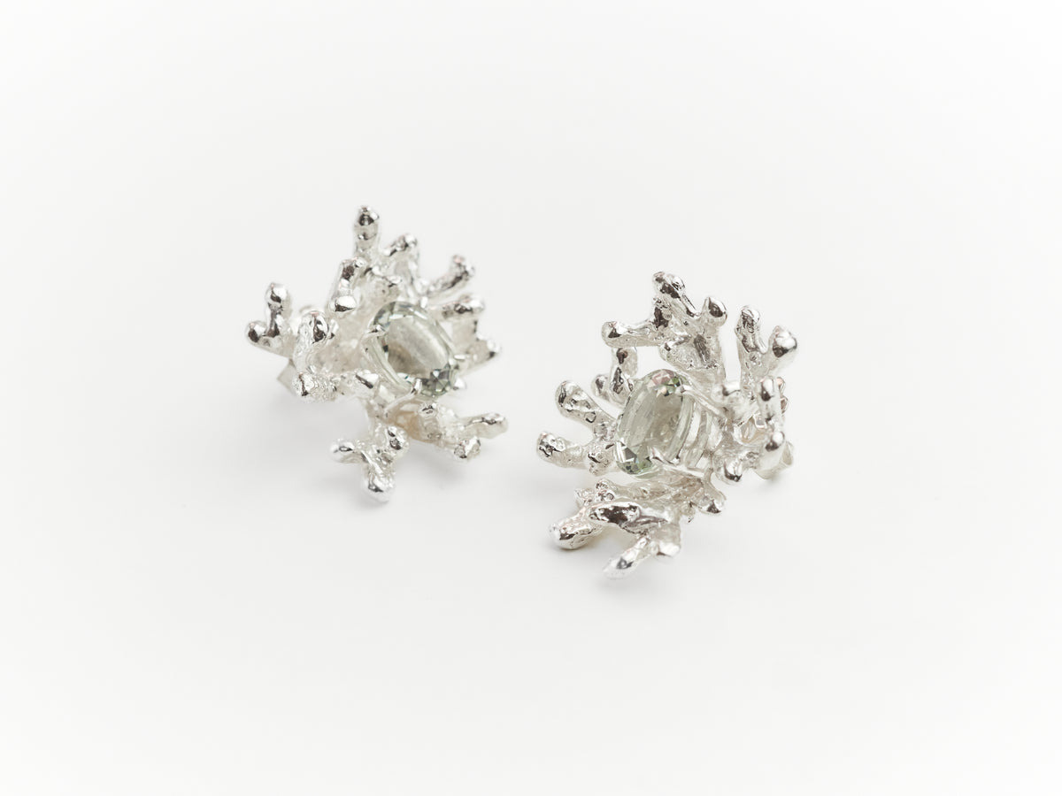 Coral Stud Earrings