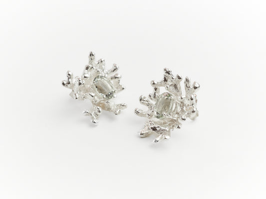 Coral Stud Earrings