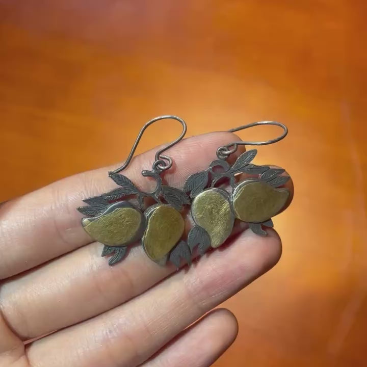 Bông tai hình quả xoài