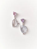 Aquamarine & Spinel Underwater Bubble Earrings