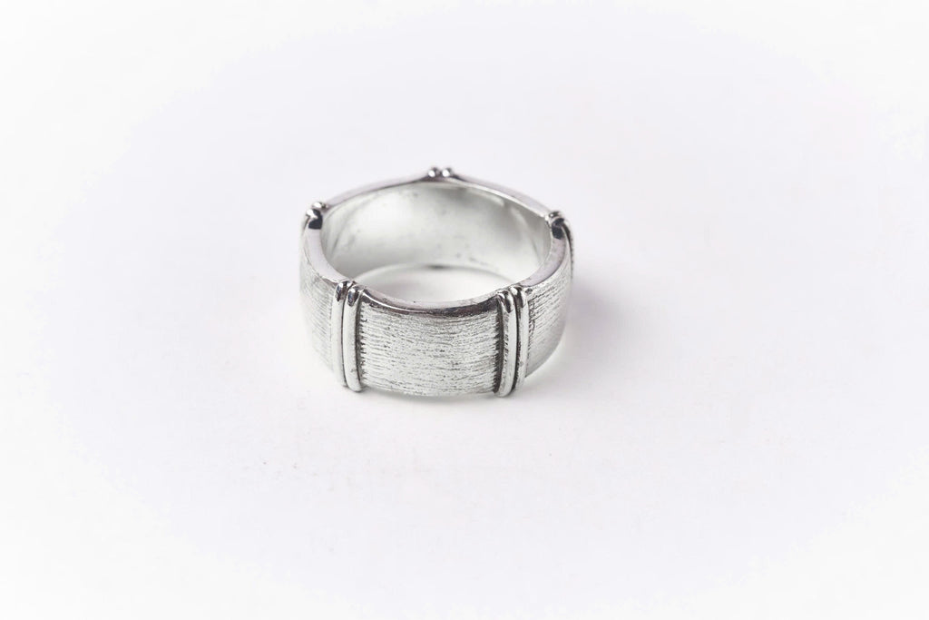 Bamboo Ring In Sterling Silver