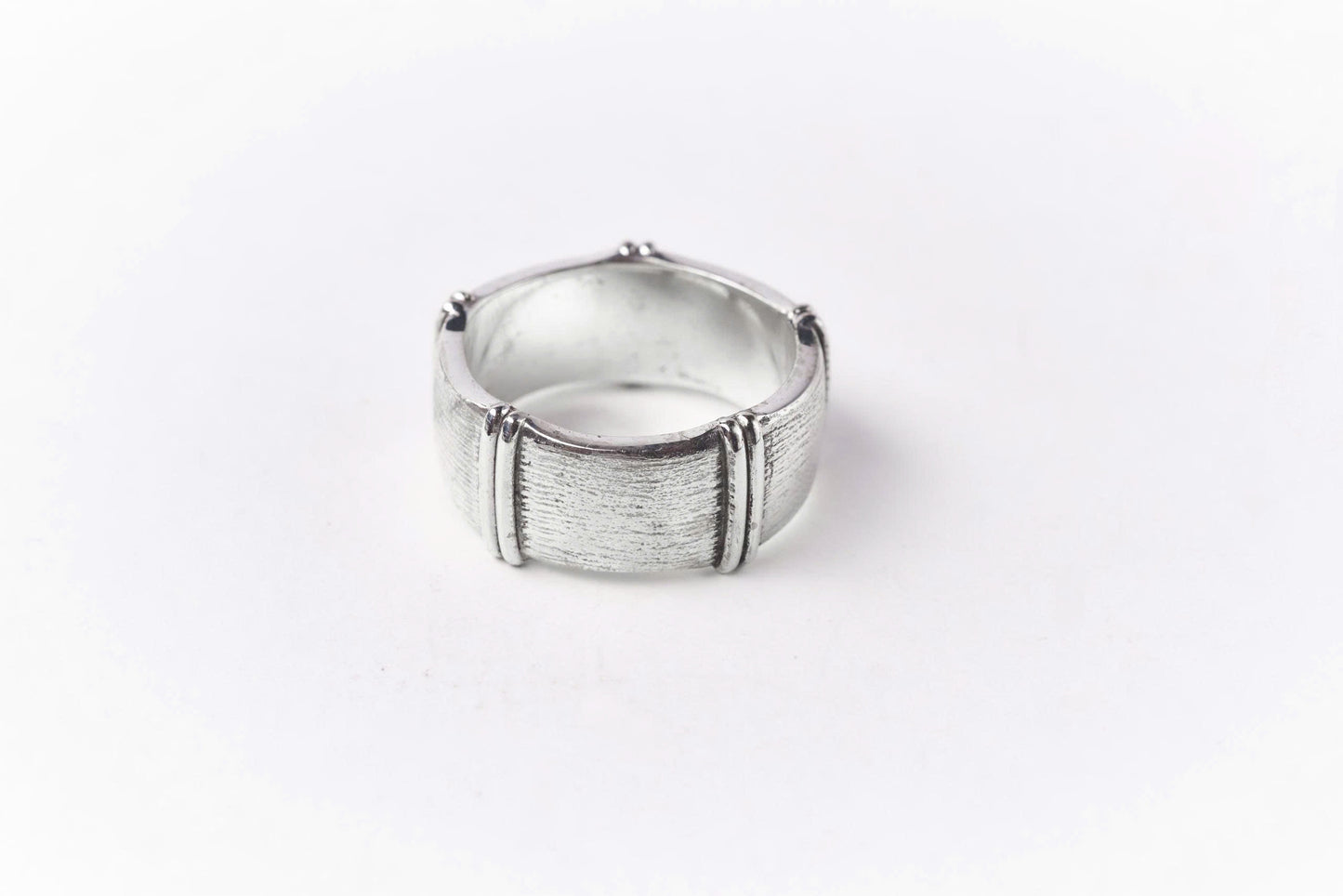 Bamboo Ring In Sterling Silver