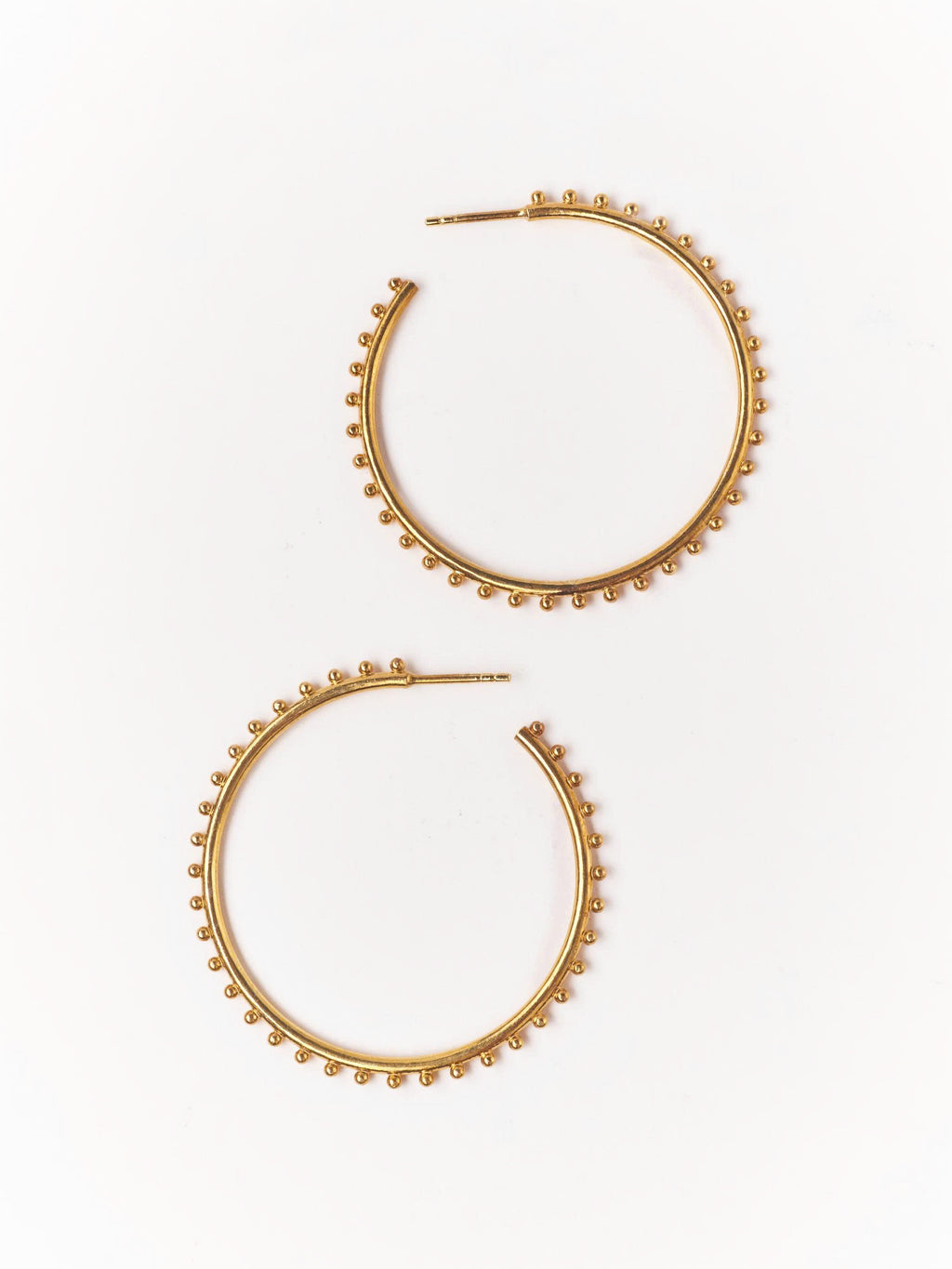 Large Gold Plated Hoops