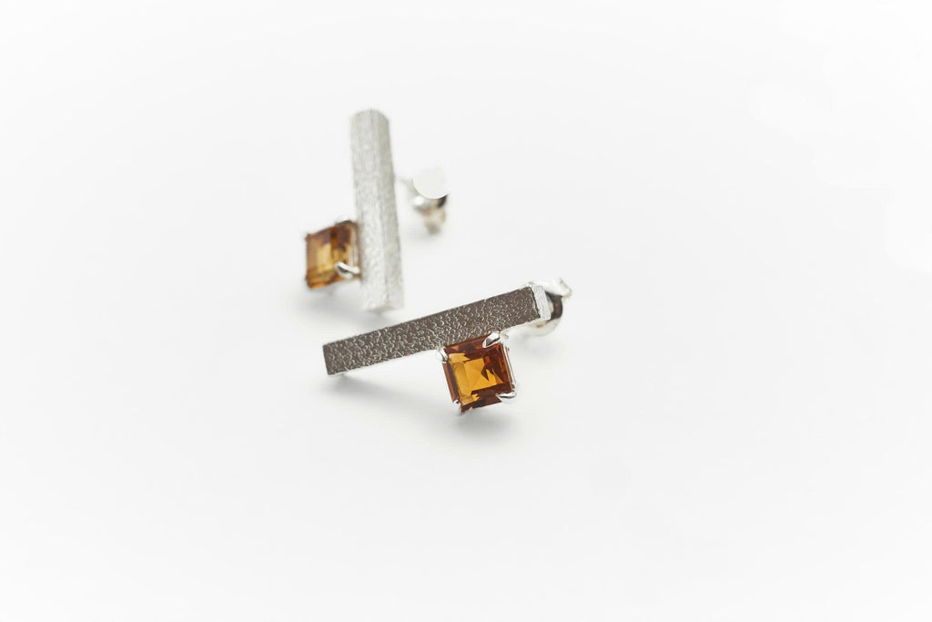 KY HA Earrings with Citrine