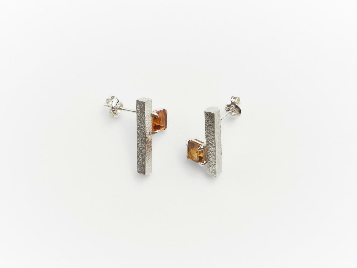 KY HA Earrings with Citrine