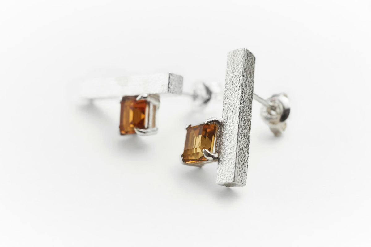KY HA Earrings with Citrine