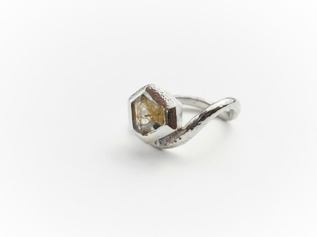KY HA Rutile Quartz Ring