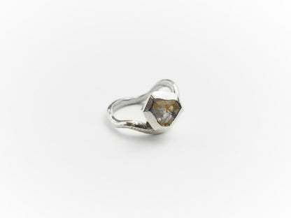 Geo Rutile Quartz Ring