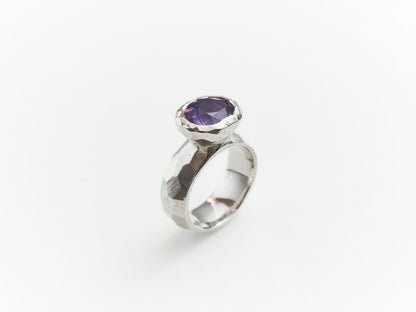 Geo Amethyst Ring