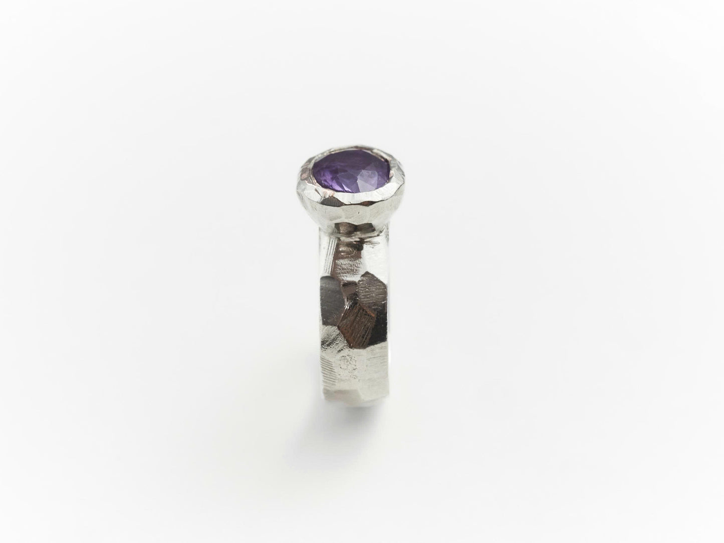 Geo Amethyst Ring
