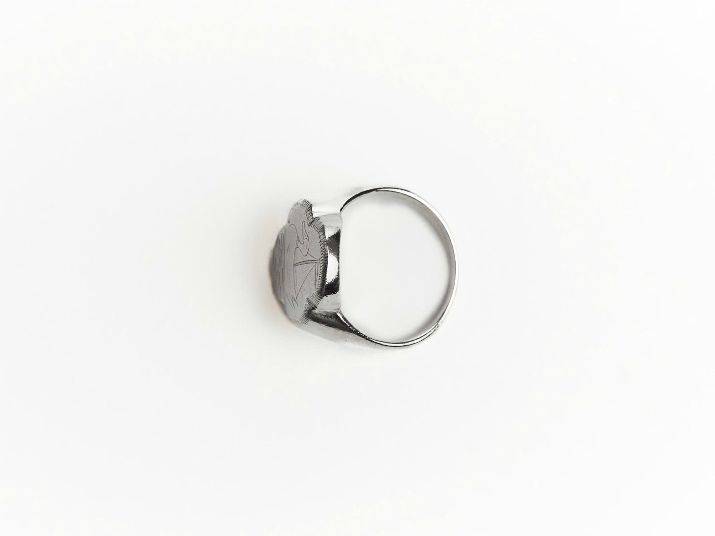 Cute Duck Engraved Signet Ring