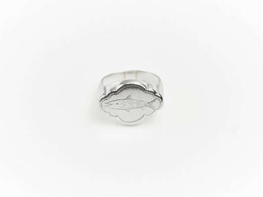 Fish signet ring