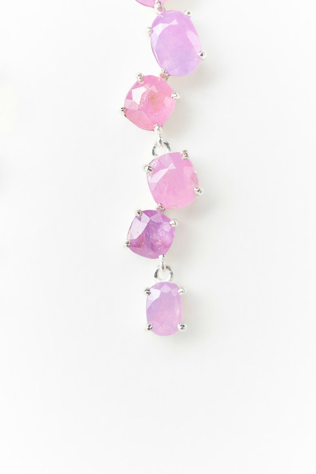 Milky Sapphire Statement Earrings