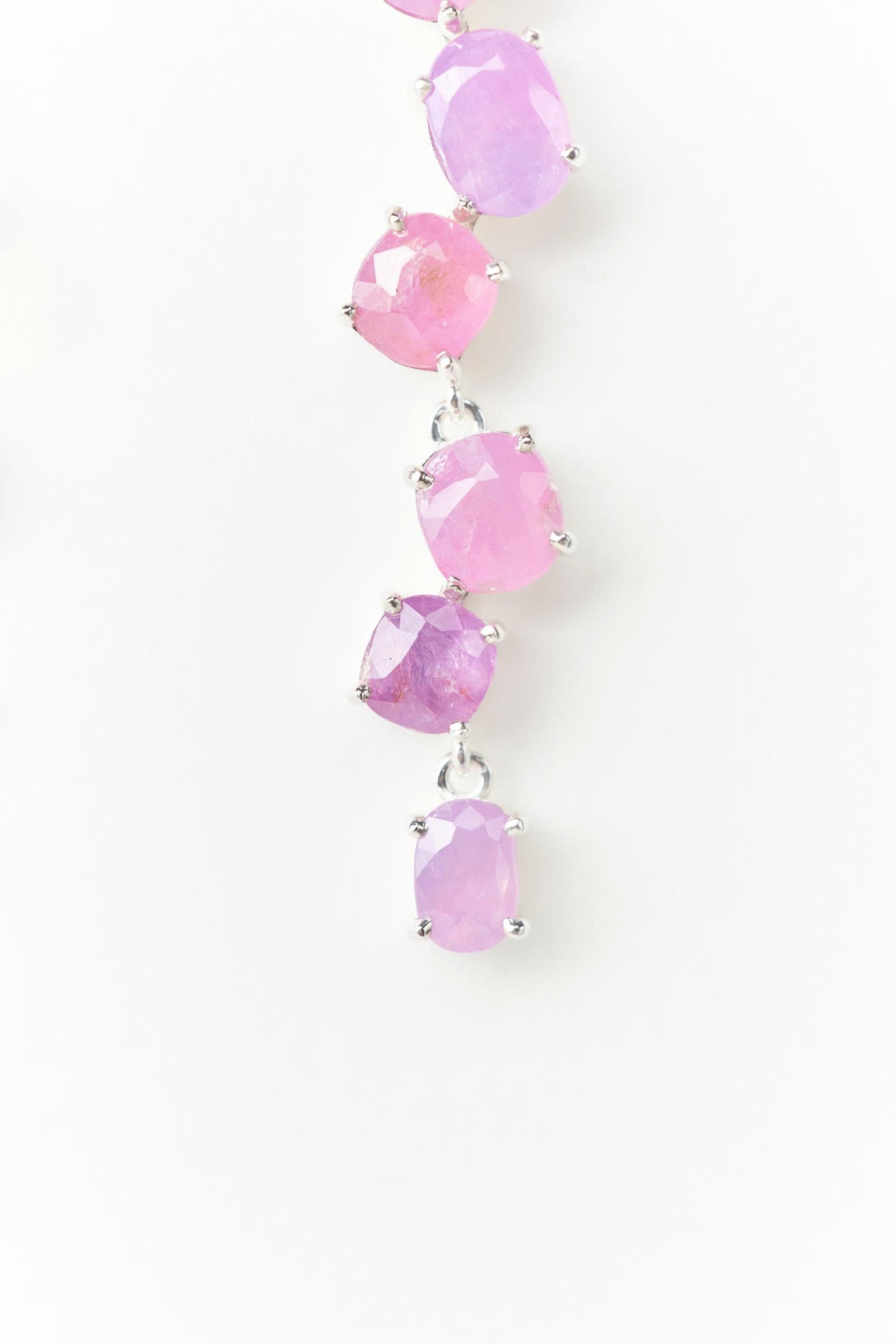 Milky Sapphire Statement Earrings