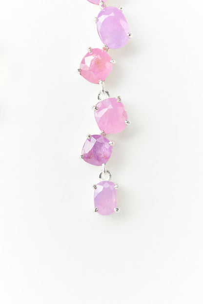 Milky Sapphire Statement Earrings